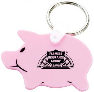 Promotional Key Chains: Pig Shaped Keychains